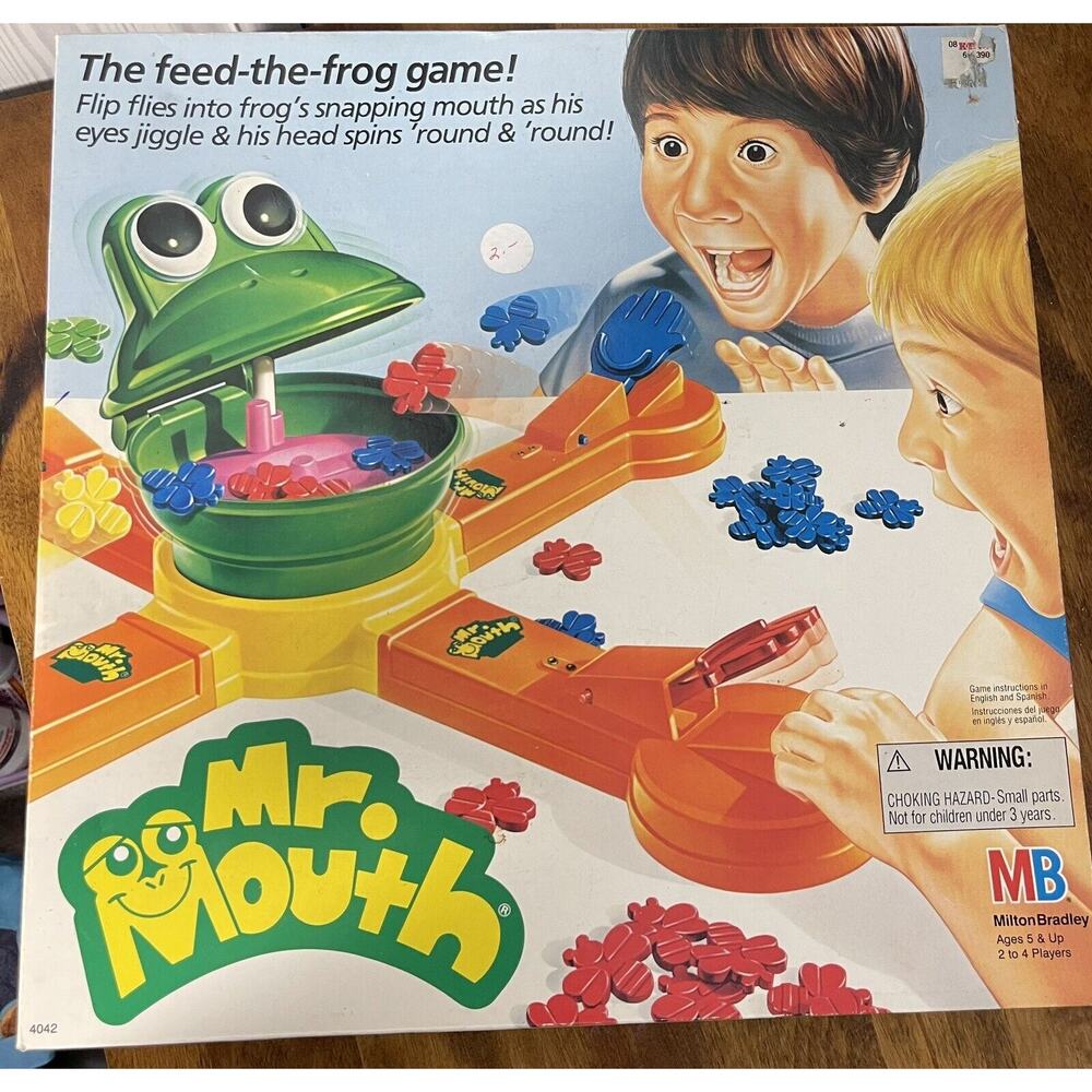 Vintage Mr. Mouth - Feed Frog Game - 1987 Milton Bradley - Collectible
